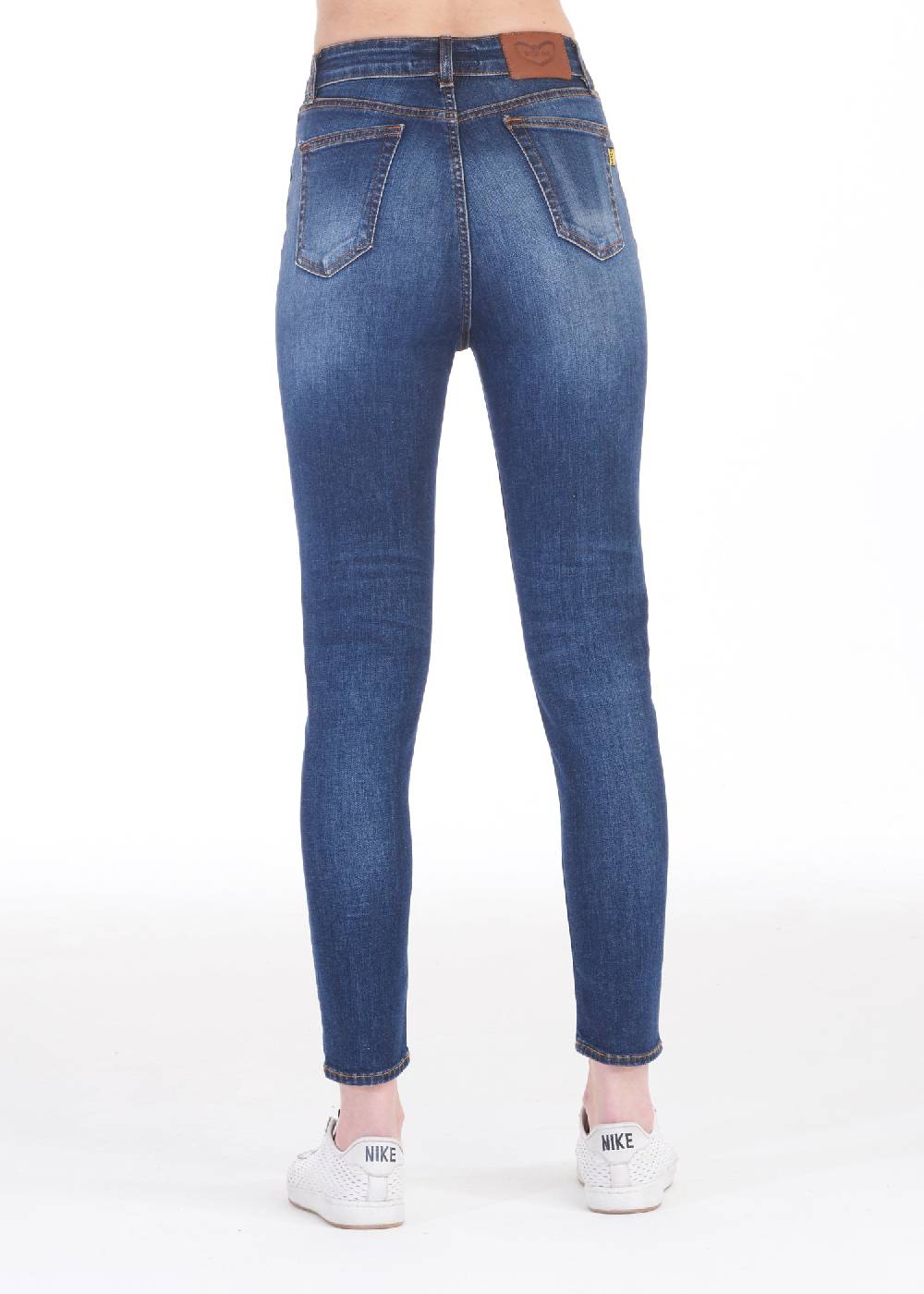 Pop84 Jeans Vita Alta Slim Fit Modello Niky