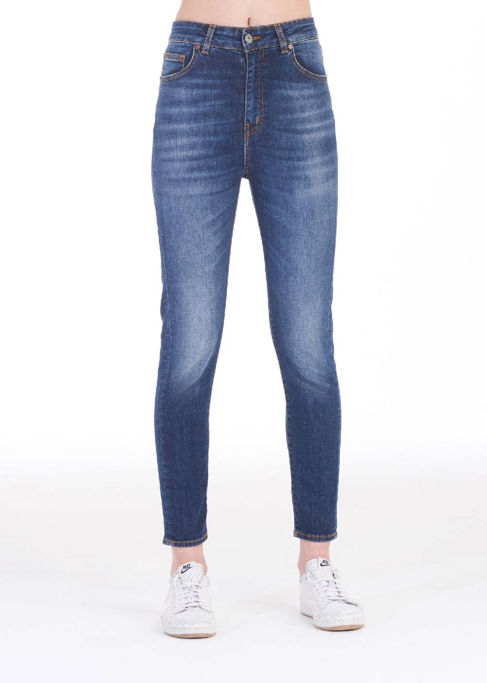 Pop84 Jeans vita alta slim fit modello Niky