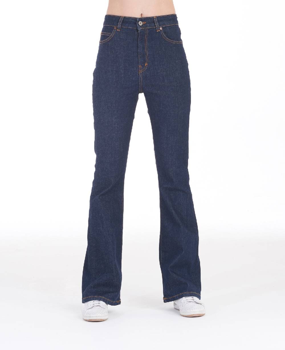 Pop84 Jeans zampa modello Francy lavaggio scuro