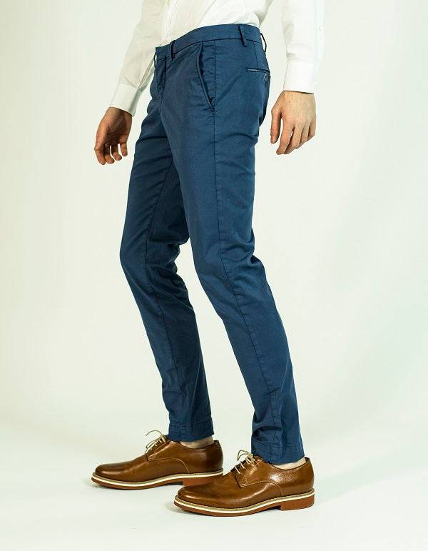 Pop84 Pantalone Slim Fit Modello Milano