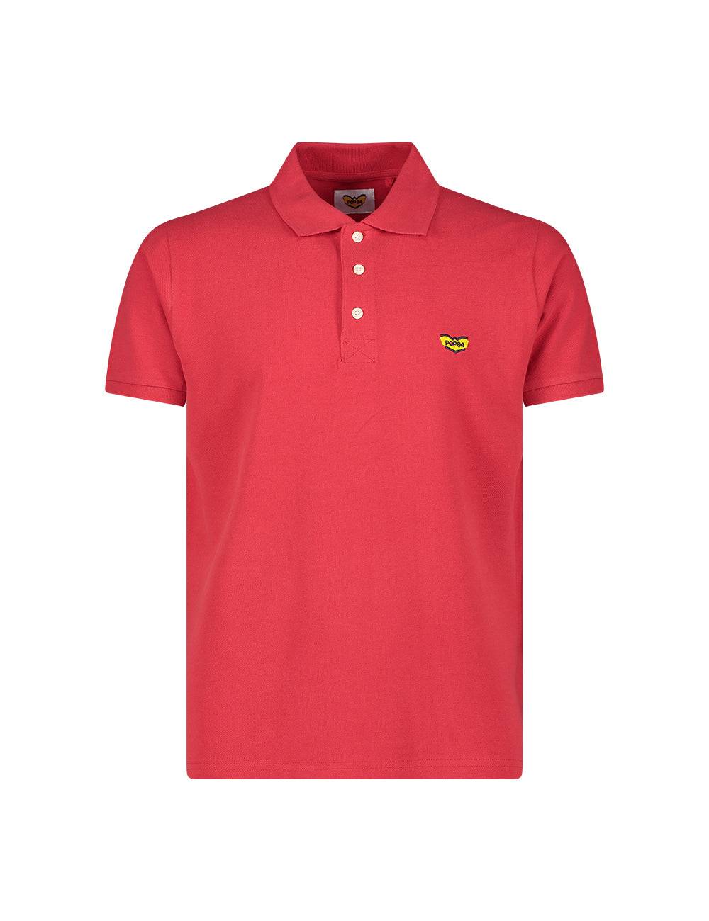 Pop84 Polo Basica Con Logo POP84 Ricamato