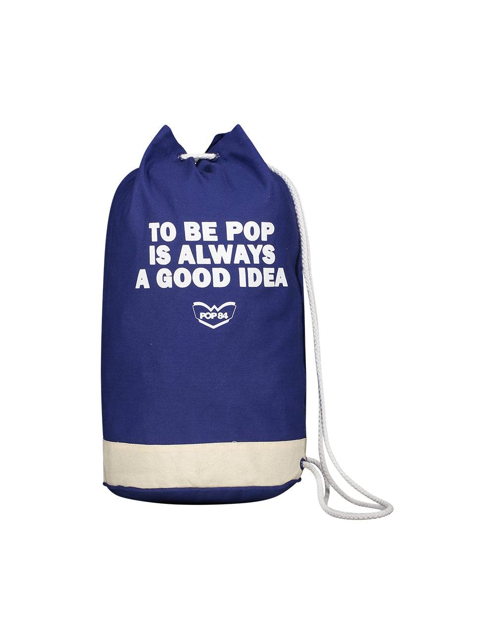 Pop84 Sacca con manici in corda "TO BE POP"