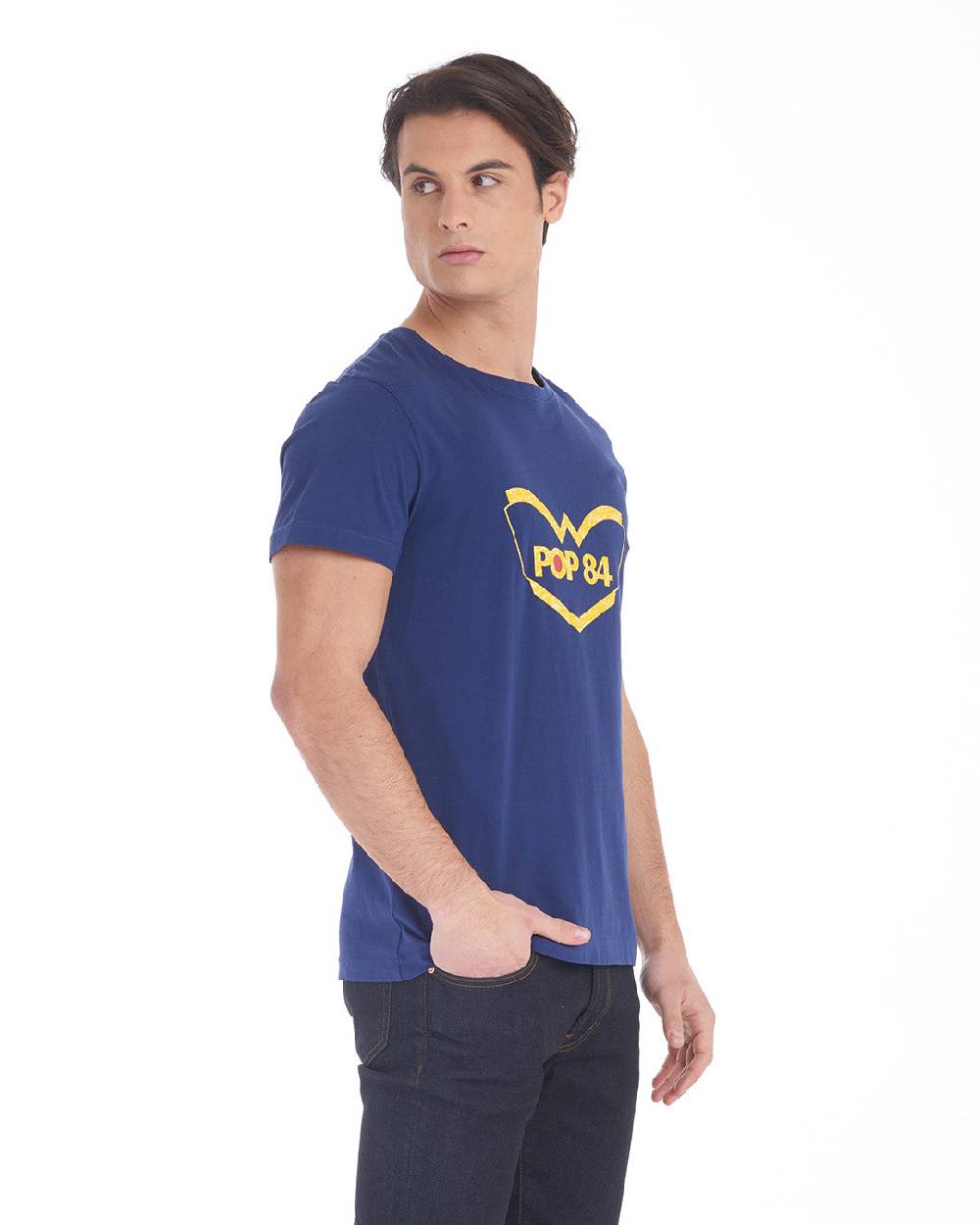 Pop84 T-shirt Logo Gommato POP84
