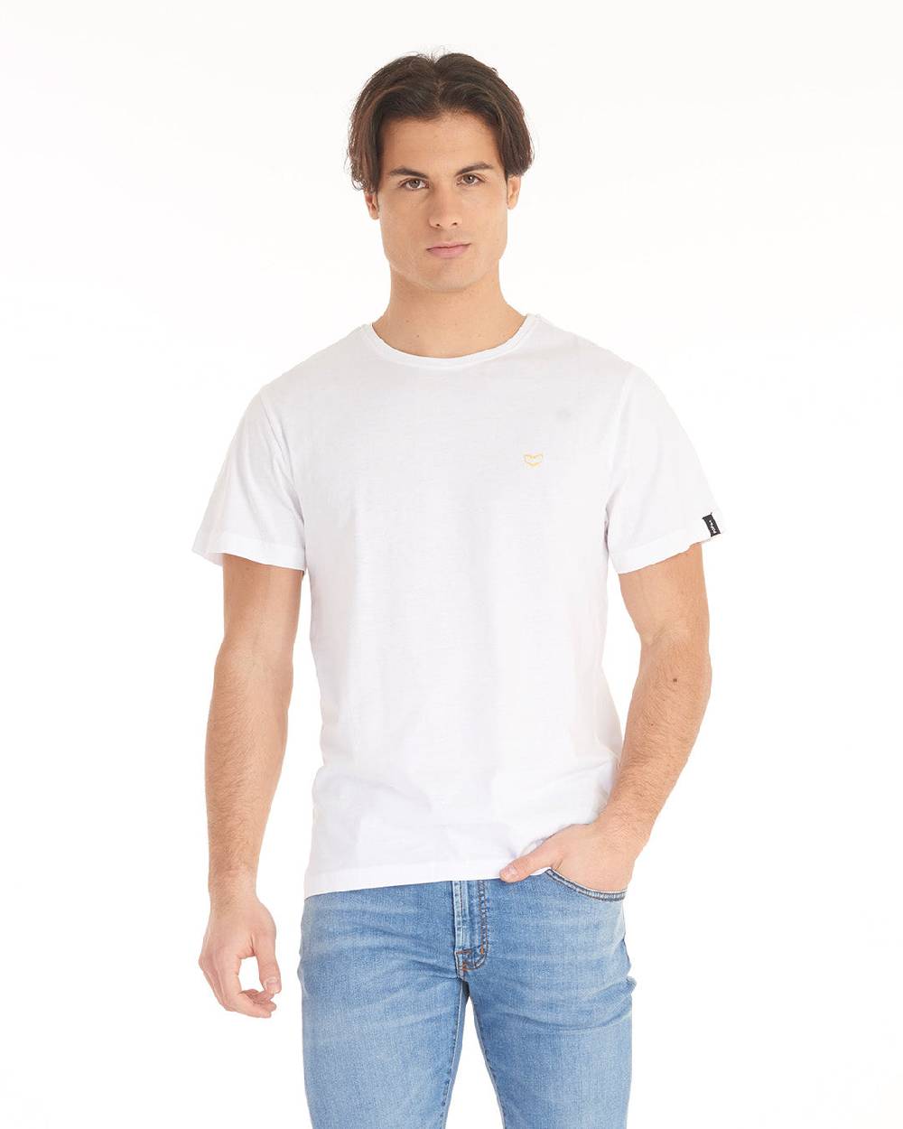 Pop84 T-shirt Logo Piccolo Gommato POP84