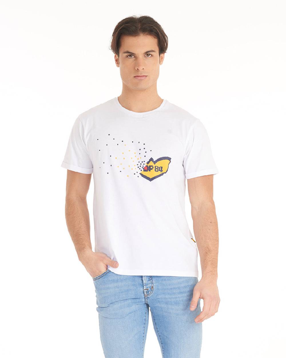 Pop84 T-shirt Logo Pixel POP84