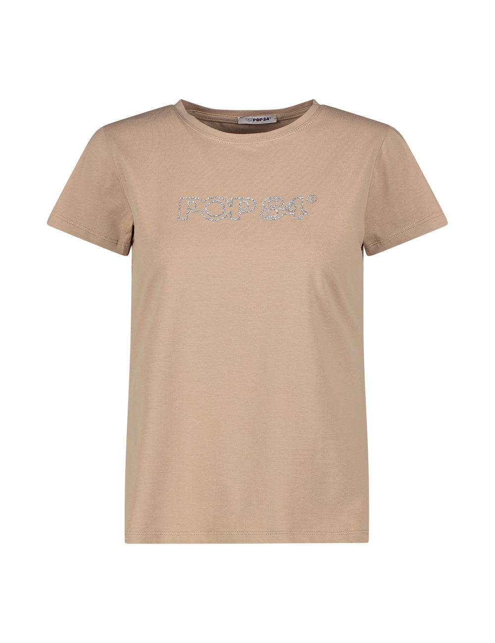 Pop84 T-shirt Scritta Glitter POP84