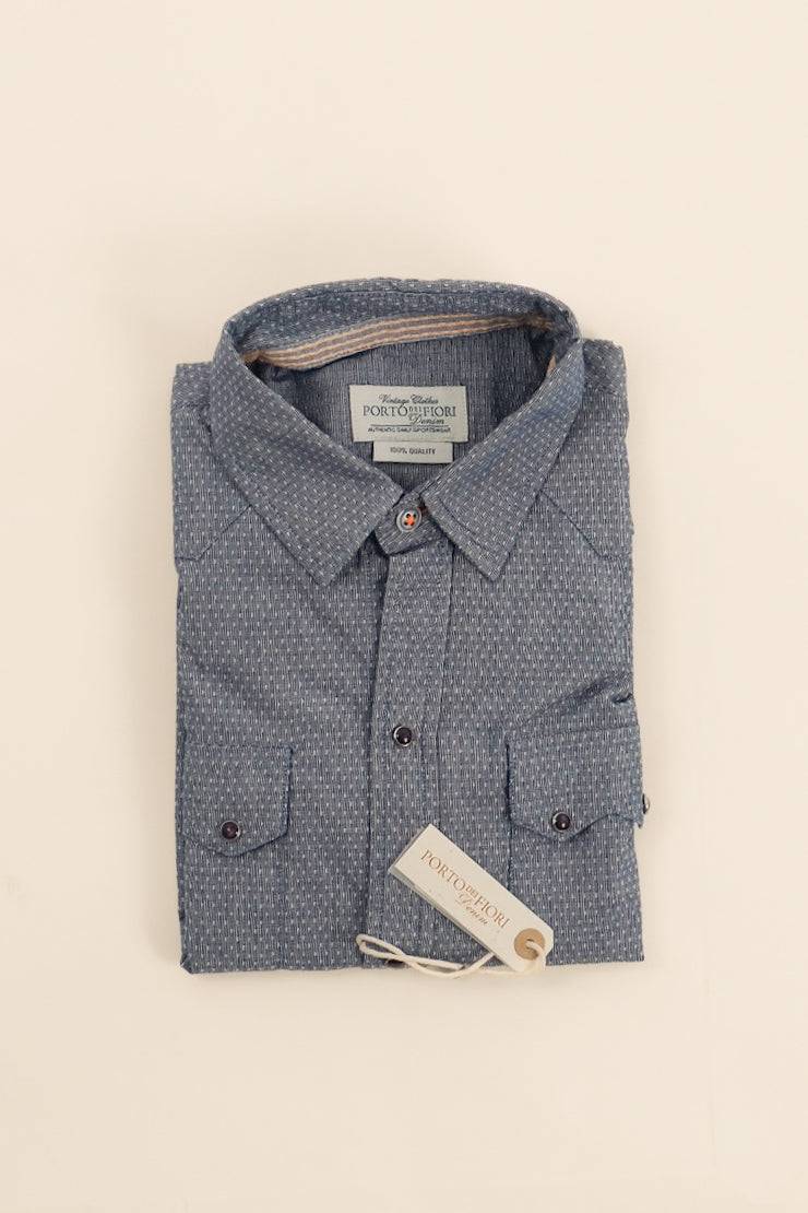 Portofiori CAMICIA BAMBINO TEXANA COTONE FANTASIA