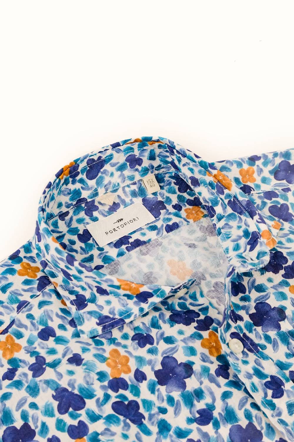 Portofiori CAMICIA FANTASIA MISTO LINO