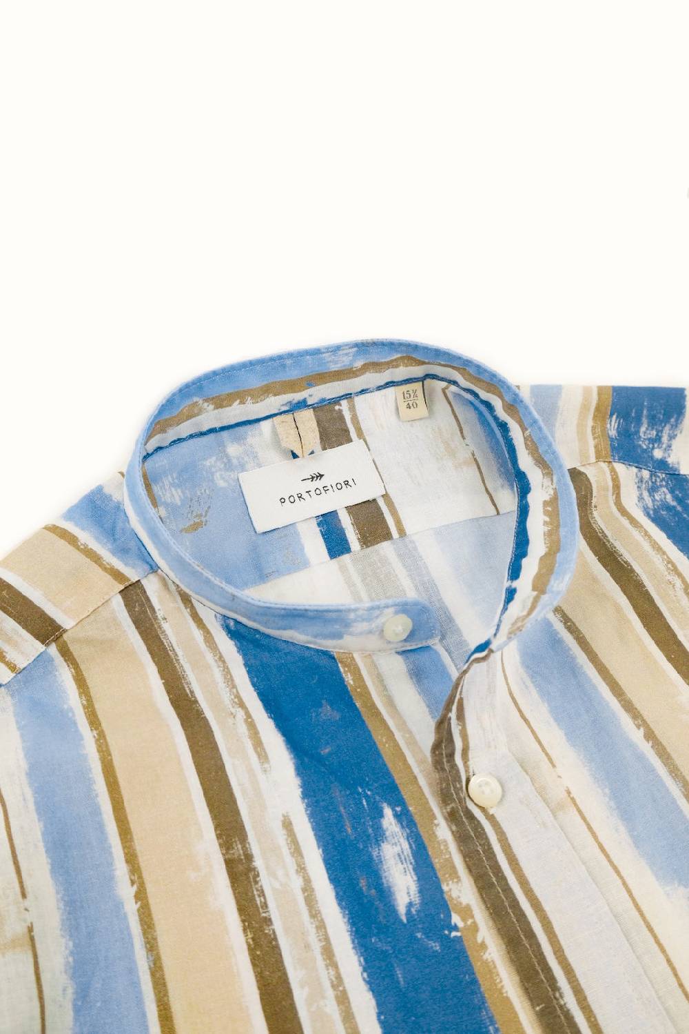 Portofiori CAMICIA FANTASIA MISTO LINO