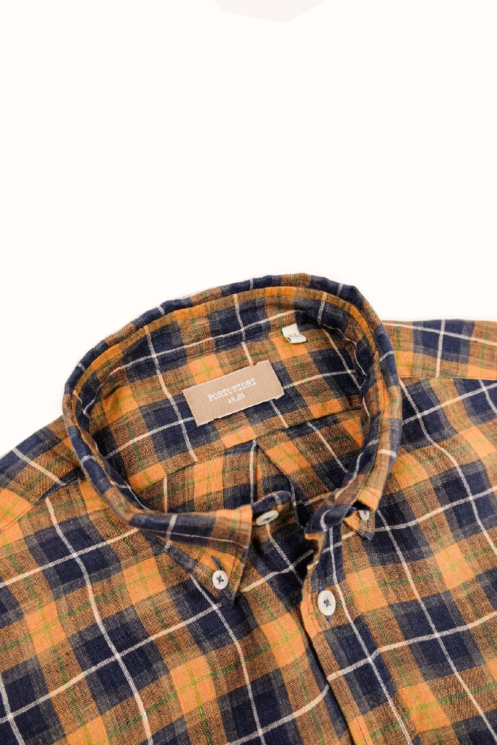 Portofiori CAMICIA FANTASIA MISTO LINO