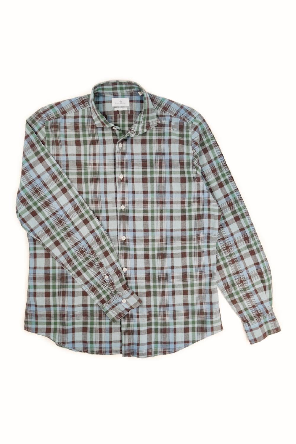 Portofiori CAMICIA FANTASIA MISTO LINO