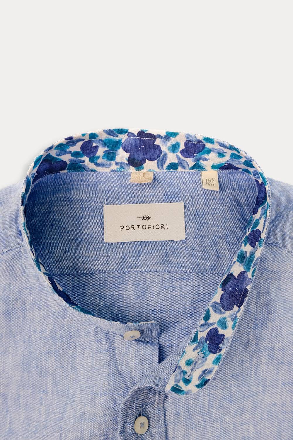 Portofiori CAMICIA KOREA MISTO LINO