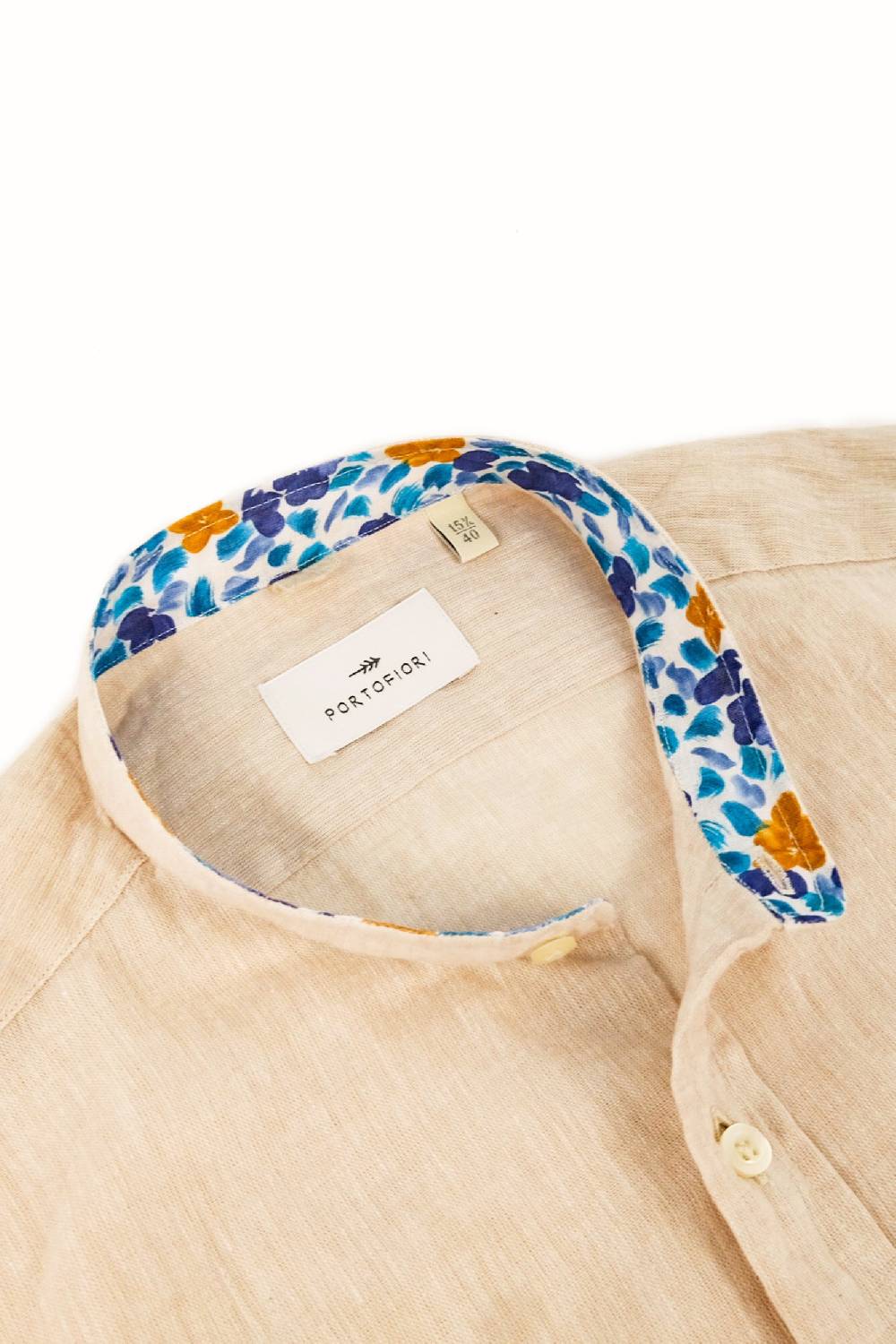 Portofiori CAMICIA KOREA MISTO LINO