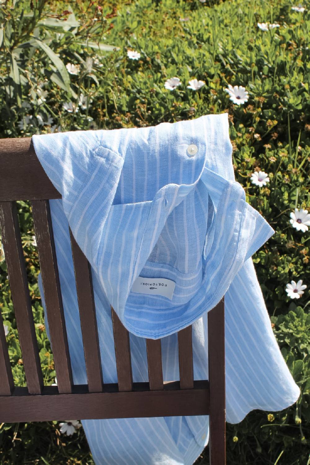 Portofiori CAMICIA RIGATA PURO LINO