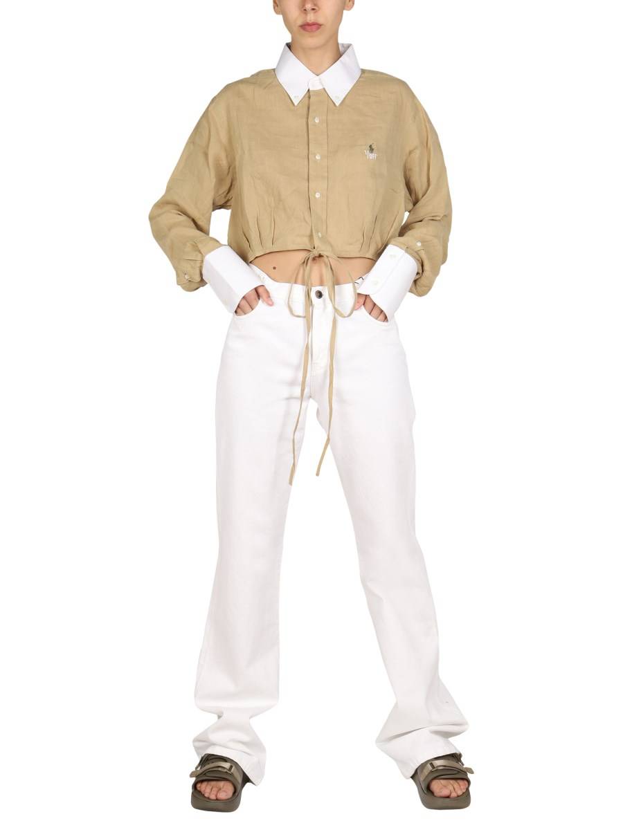 1/OFF CAMICIA REMADE RALPH LAUREN CON RICAMO LOGO