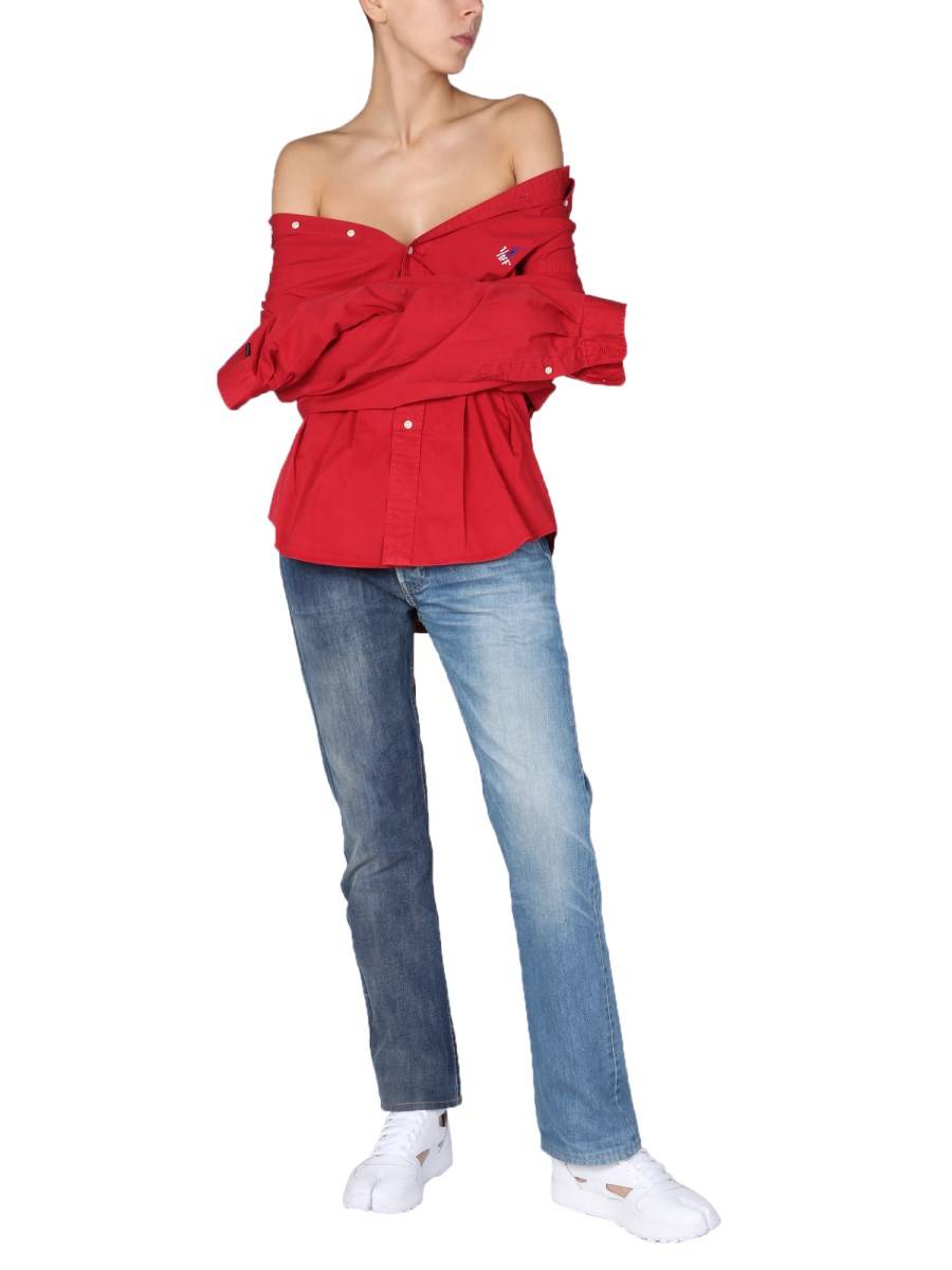 1/OFF JEANS 50/50 IN DENIM DI COTONE