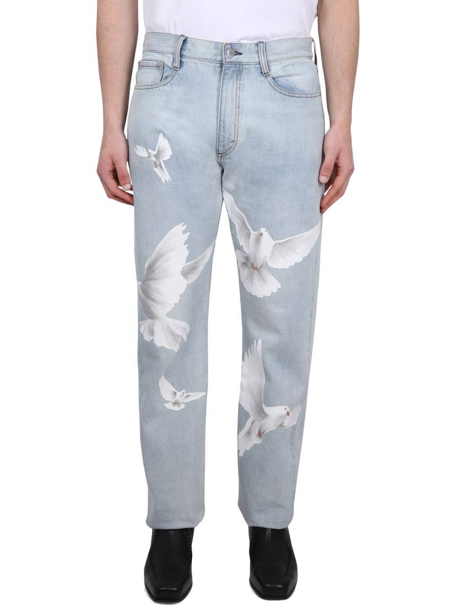 3.PARADIS JEANS FREEDOM DOVES IN DENIM DI COTONE