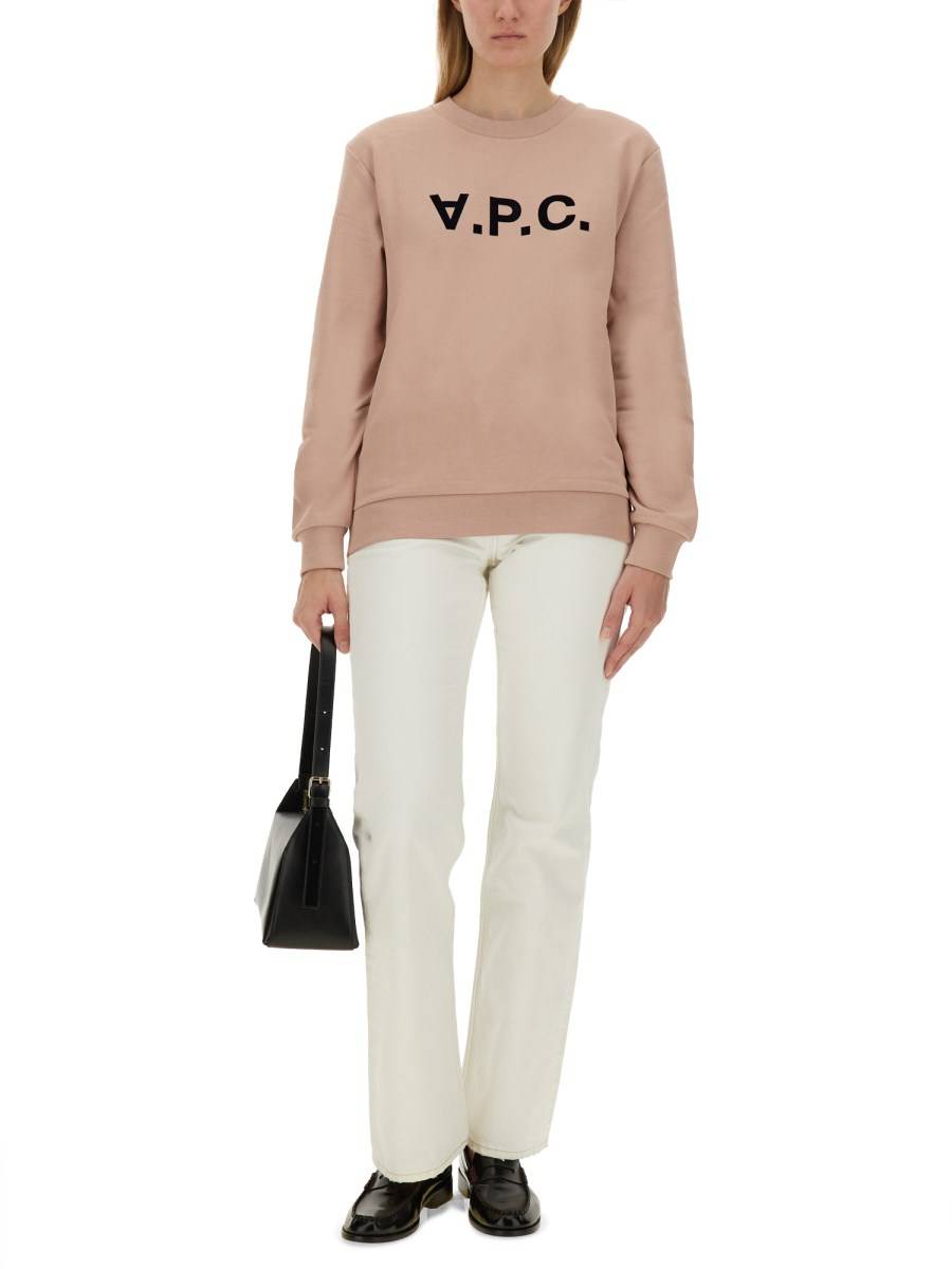 A.P.C. FELPA CON LOGO