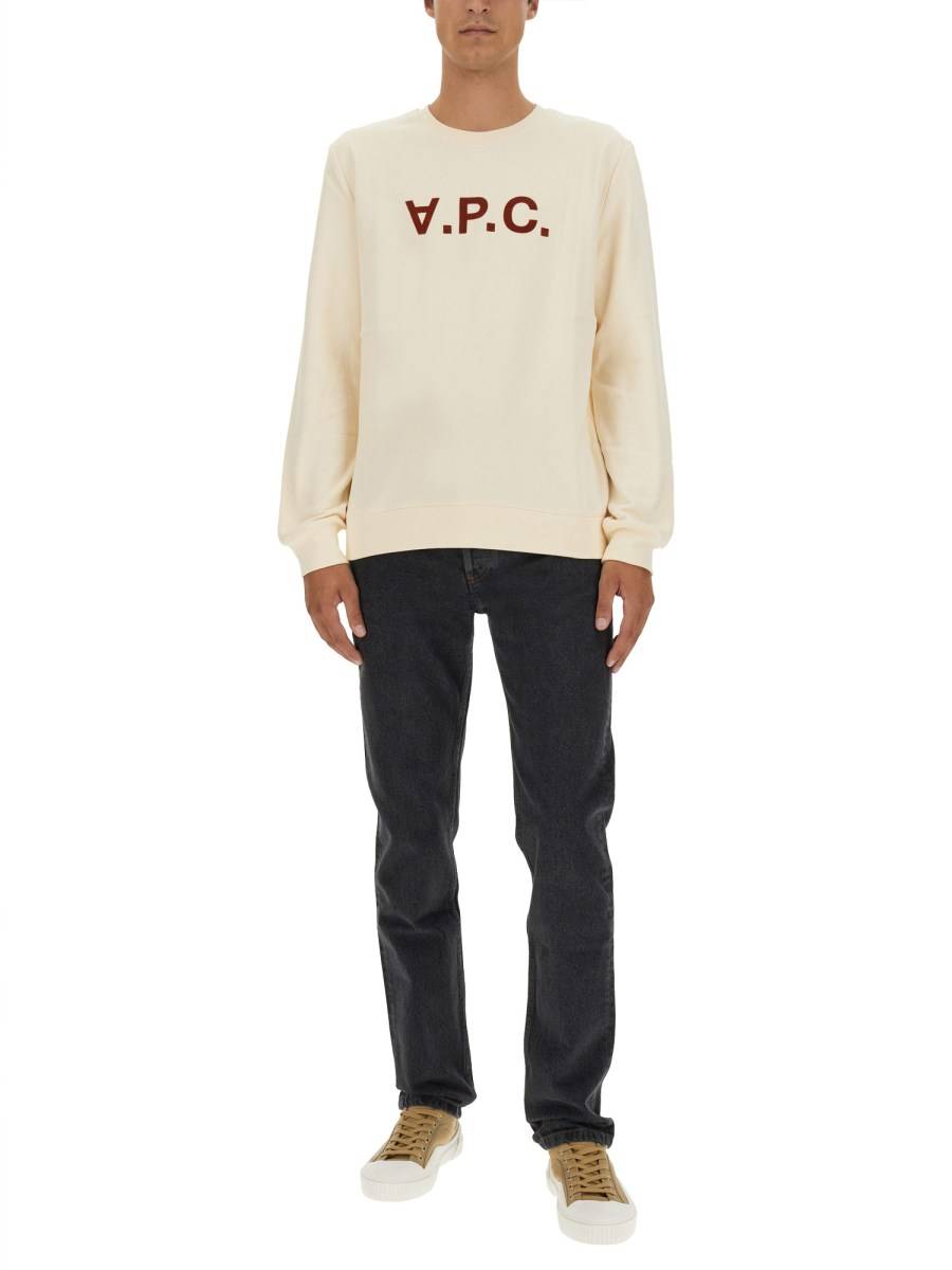 A.P.C. FELPA CON LOGO