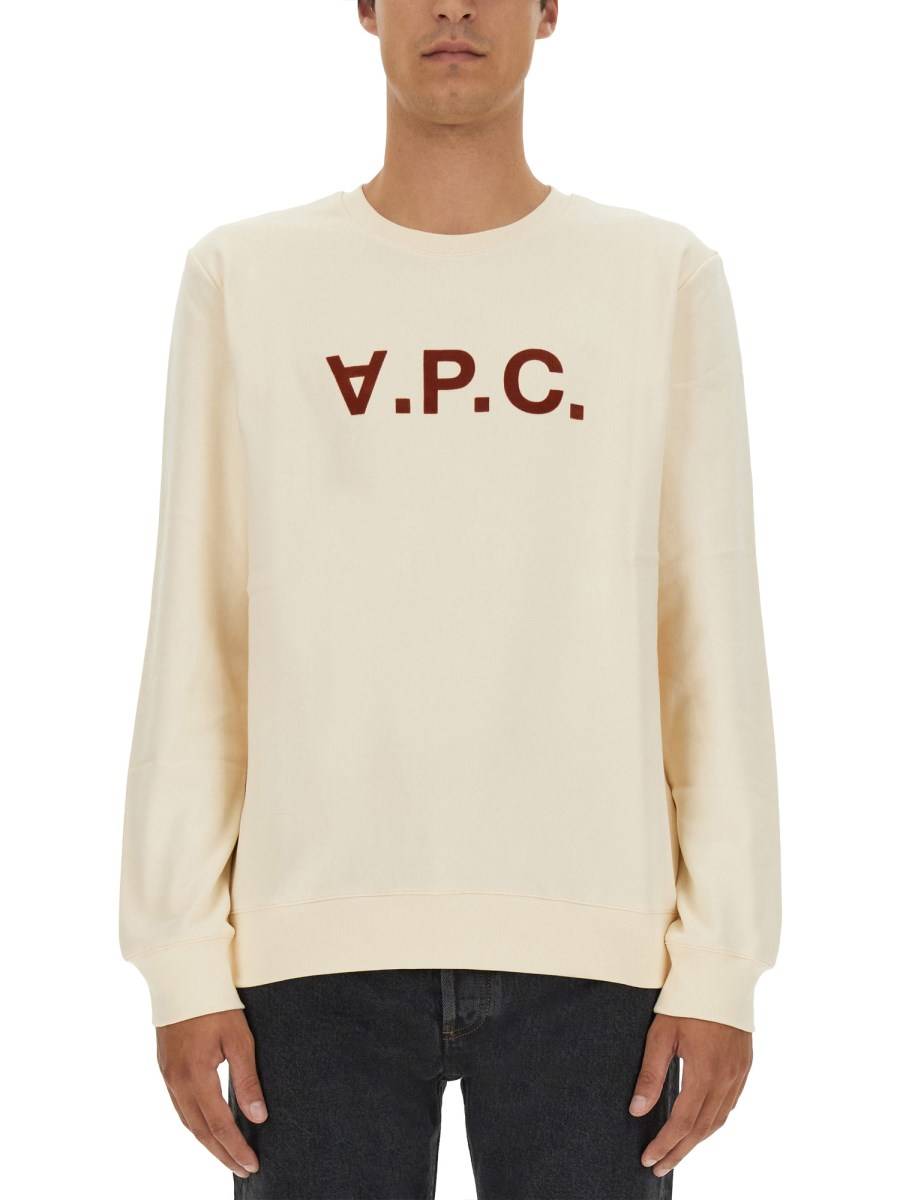 A.P.C. FELPA CON LOGO
