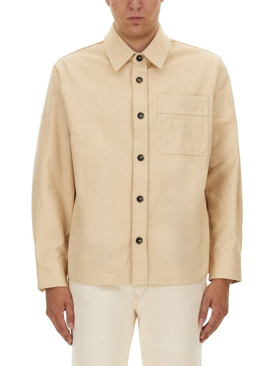A.P.C. GIACCA ELVIS IN DENIM DI COTONE