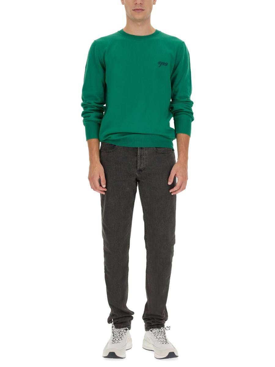 A.P.C. MAGLIA OTIS IN COTONE CON RICAMO LOGO