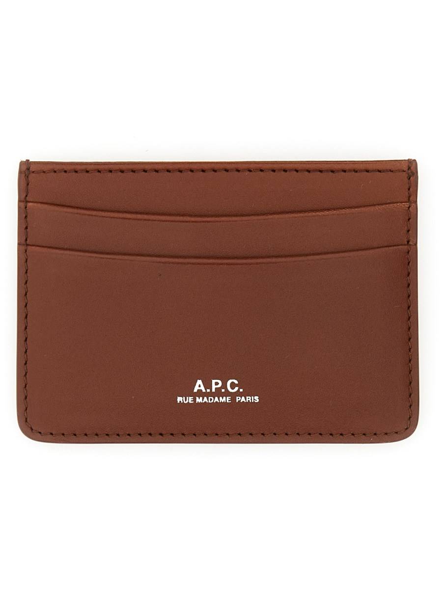 A.P.C. PORTACARTE "ANDRE" IN PELLE