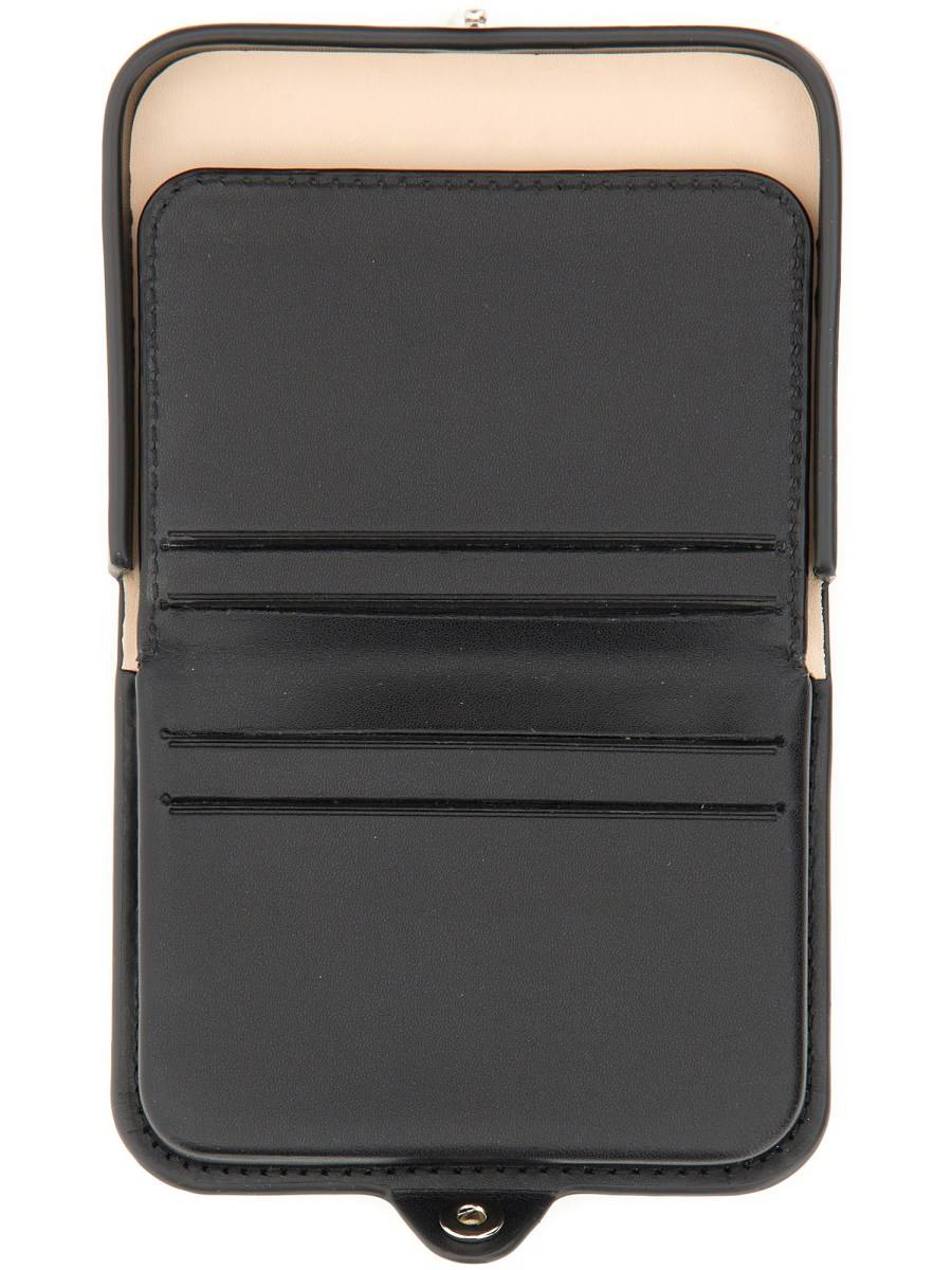 A.P.C. PORTACARTE IN PELLE CON LOGO