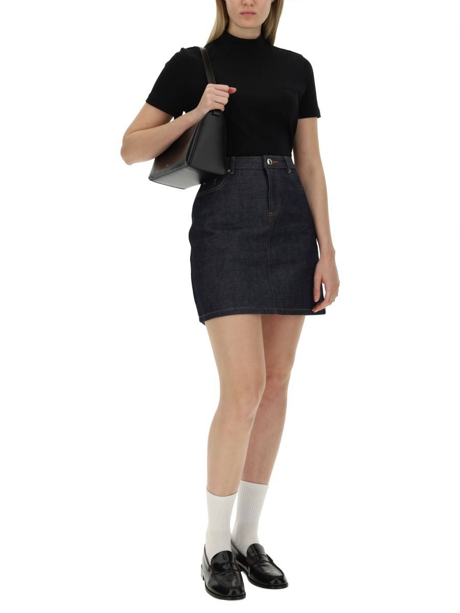 A.P.C. T-SHIRT "CAROLL" IN JERSEY DI COTONE