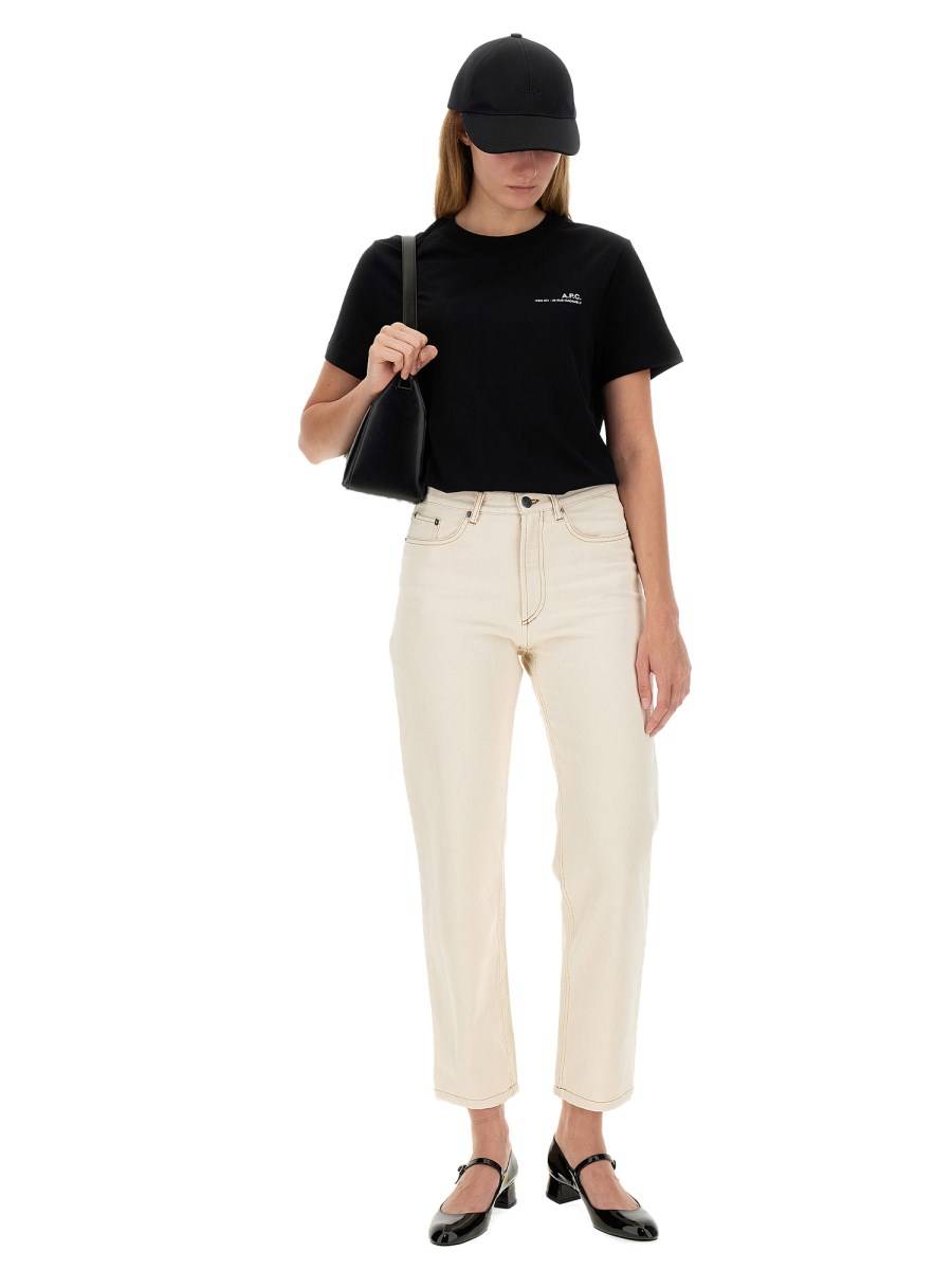 A.P.C. T-SHIRT CON LOGO