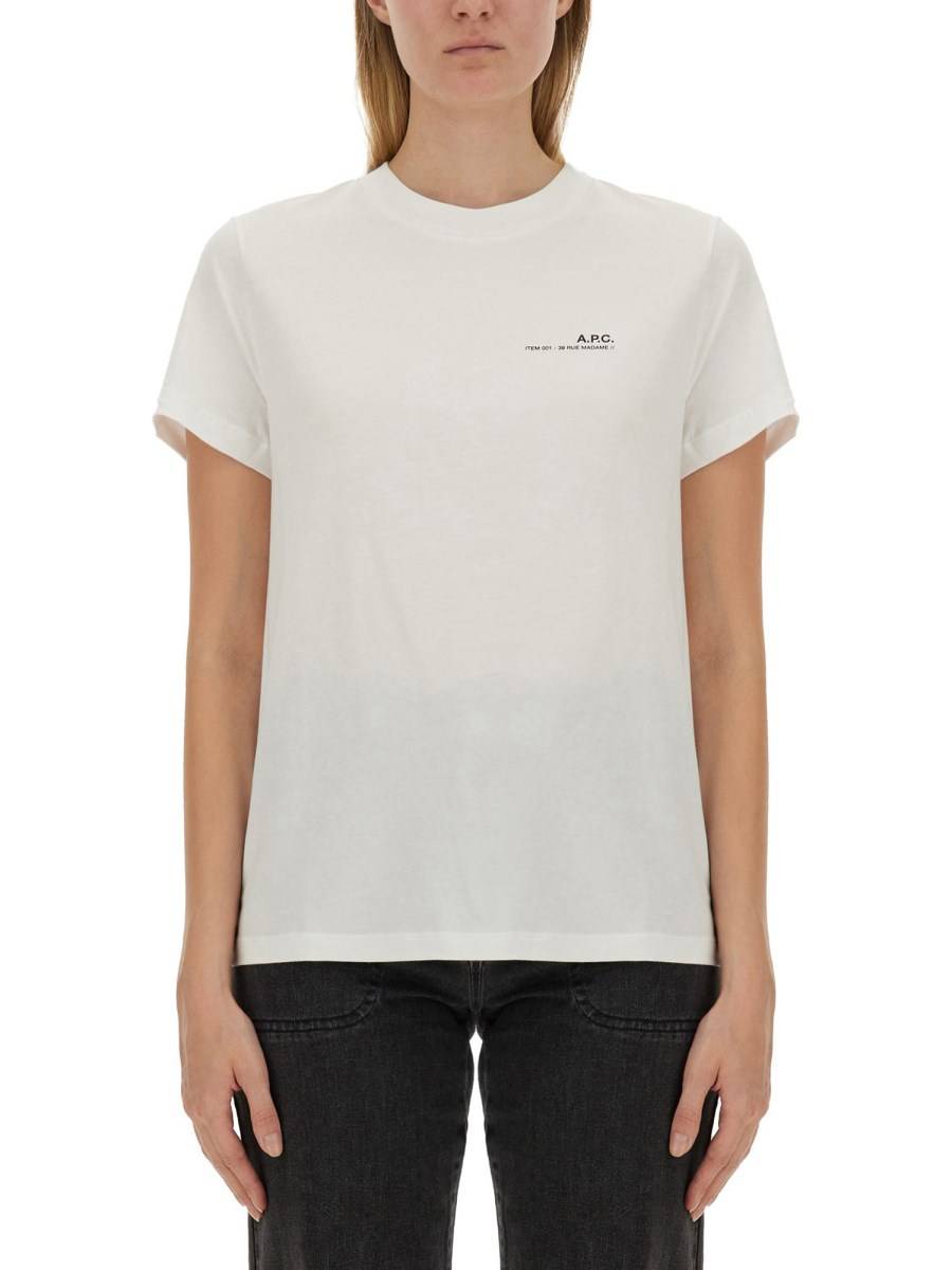 A.P.C. T-SHIRT CON LOGO