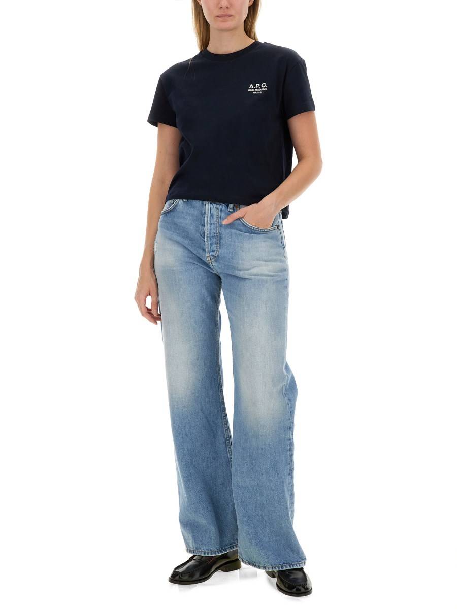 A.P.C. T-SHIRT CON LOGO