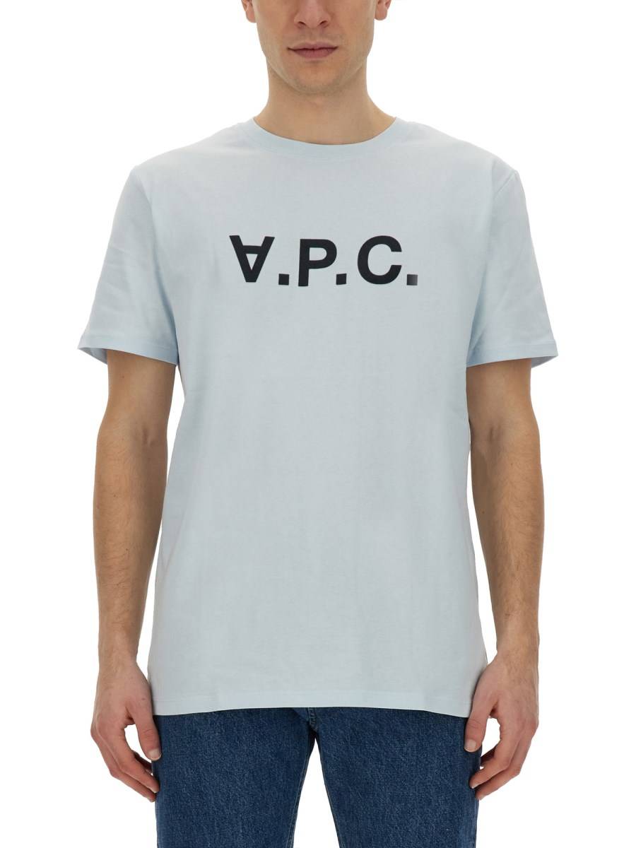 A.P.C. T-SHIRT IN JERSEY DI COTONE CON LOGO