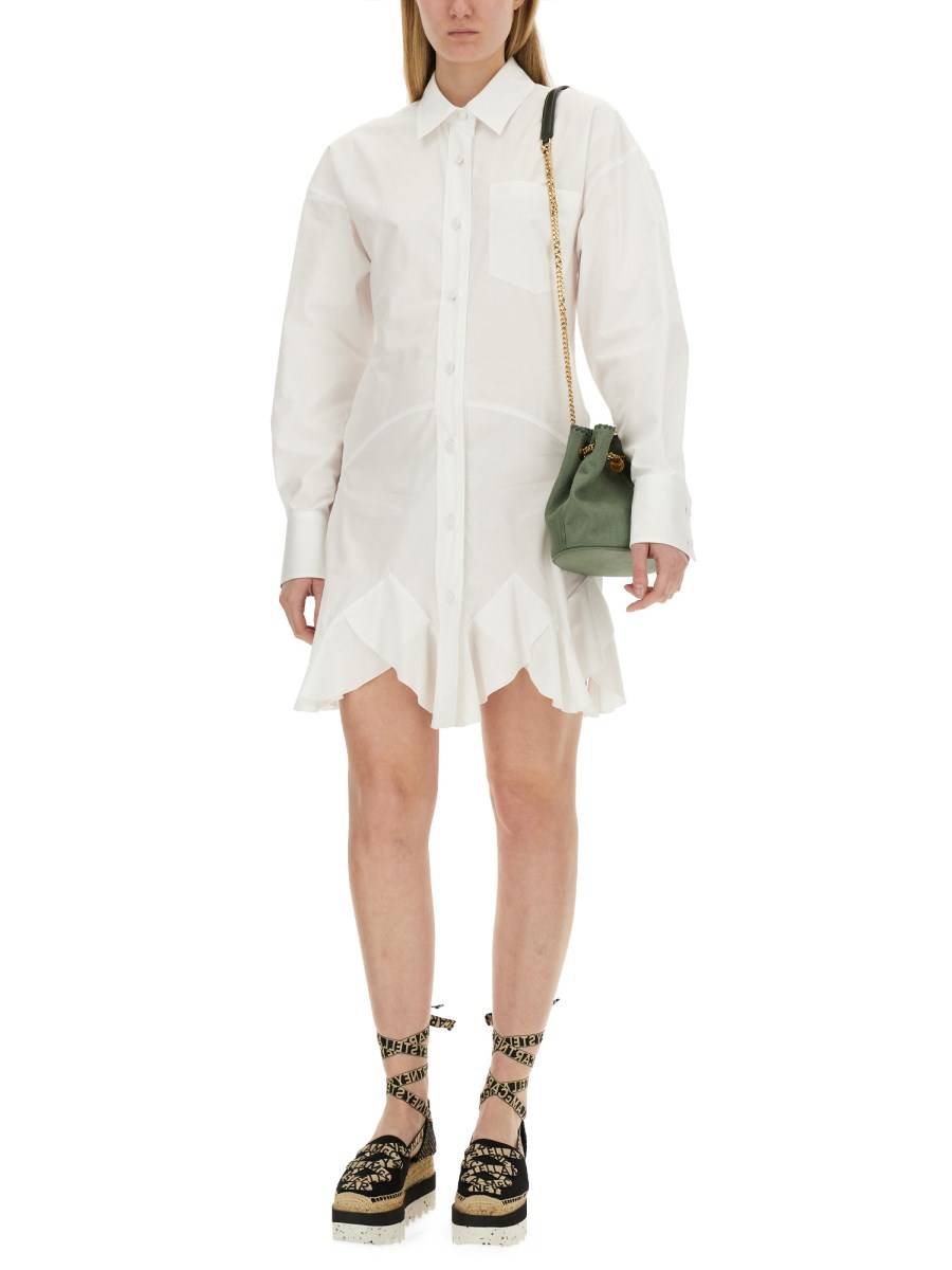 STELLA McCARTNEY ABITO CAMICIA IN POPELINE DI COTONE