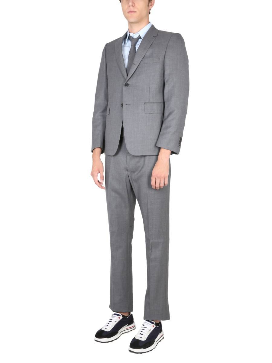 THOM BROWNE ABITO CLASSICO IN TWILL DI LANA SUPER 120’S