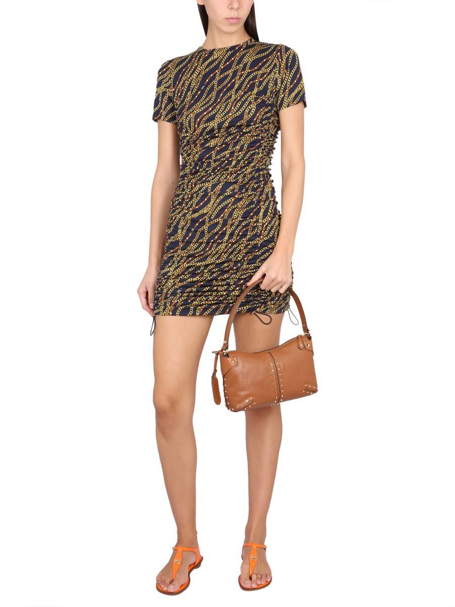 MICHAEL BY MICHAEL KORS ABITO CON STAMPA CHAIN IN MISTO VISCOSA