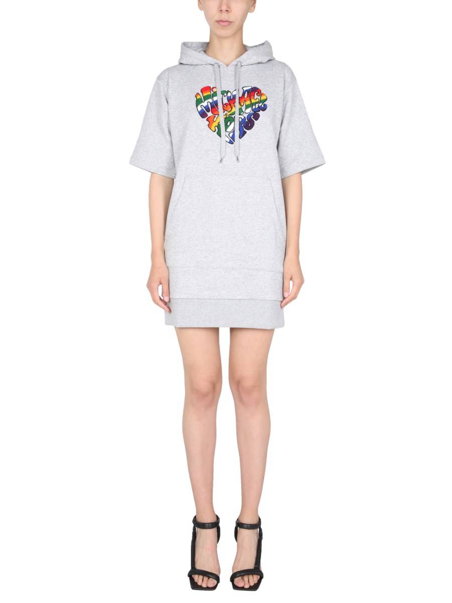 MICHAEL BY MICHAEL KORS ABITO IN COTONE BIOLOGICO CON CAPPUCCIO E LOGO PRIDE HEART