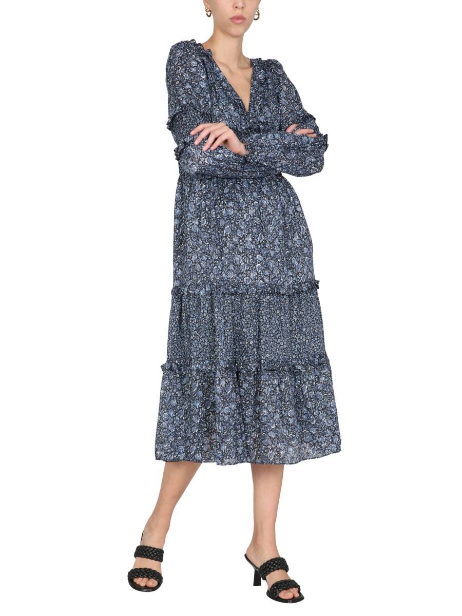 MICHAEL BY MICHAEL KORS ABITO IN GEORGETTE EFFETTO METALLIZZATO CON STAMPA FLOREALE