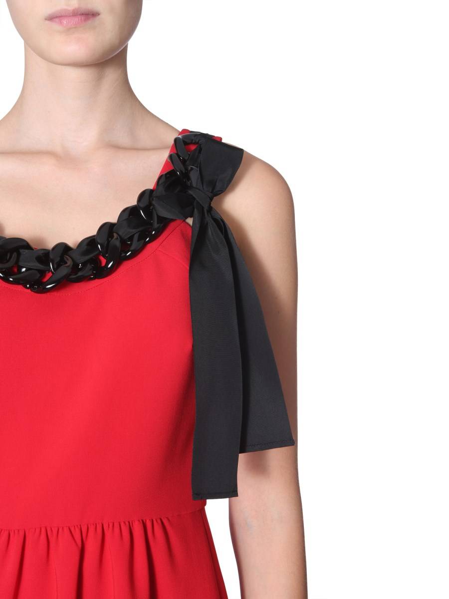 BOUTIQUE MOSCHINO ABITO TUBINO CON DETTAGLIO CATENA