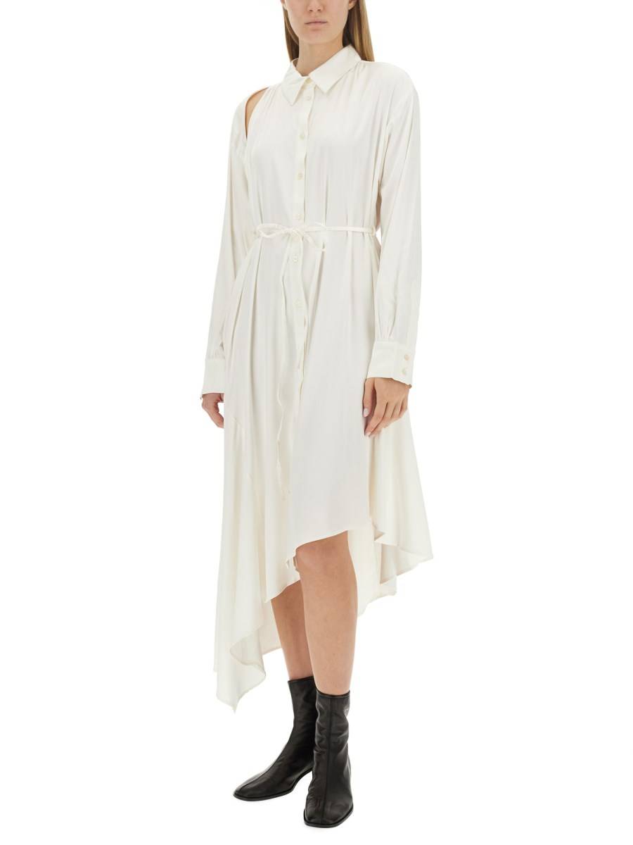 ACNE STUDIOS ABITO CHEMISIER IN RASO