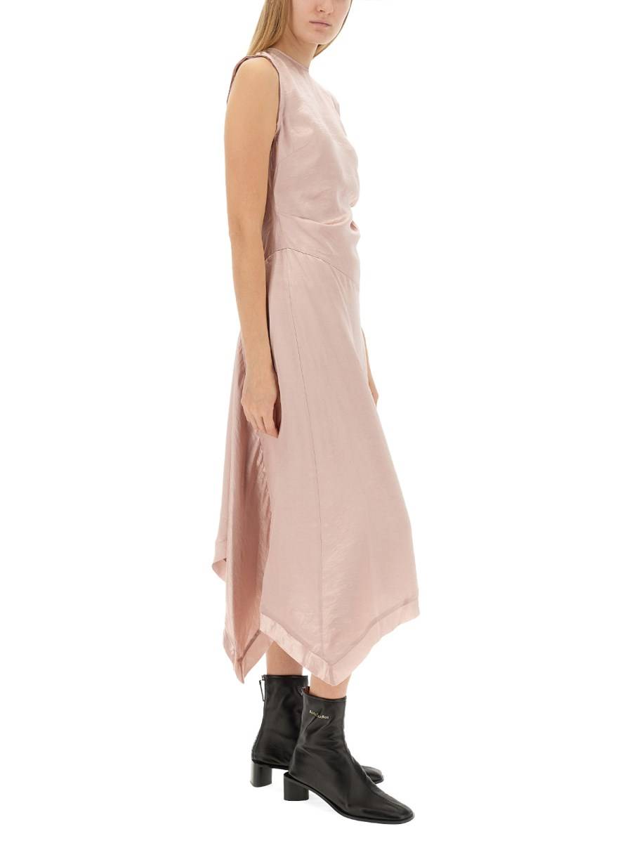 ACNE STUDIOS ABITO MIDI IN RASO
