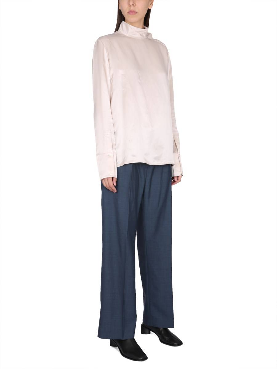 ACNE STUDIOS BLUSA IN MISTO SETA