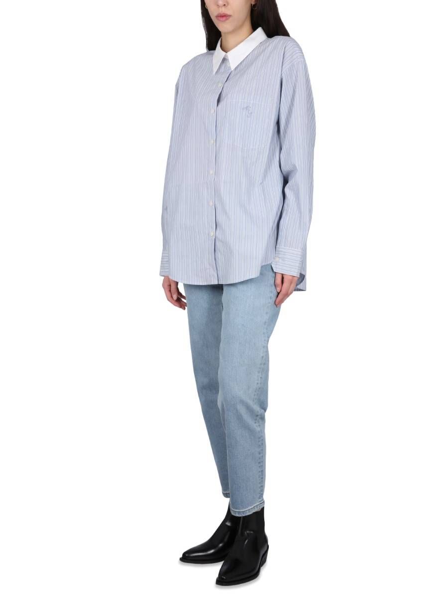 ACNE STUDIOS CAMICIA IN COTONE A RIGHE