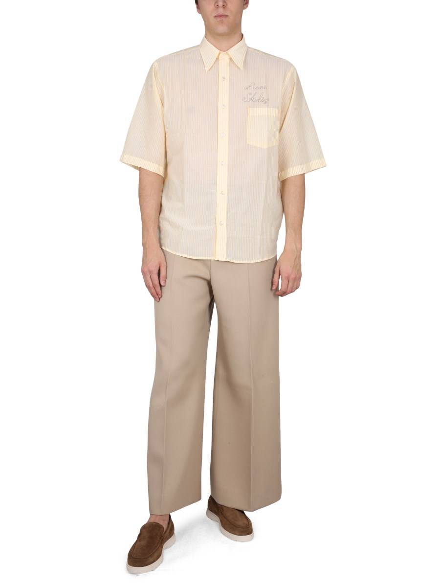 ACNE STUDIOS CAMICIA IN COTONE CON LOGO