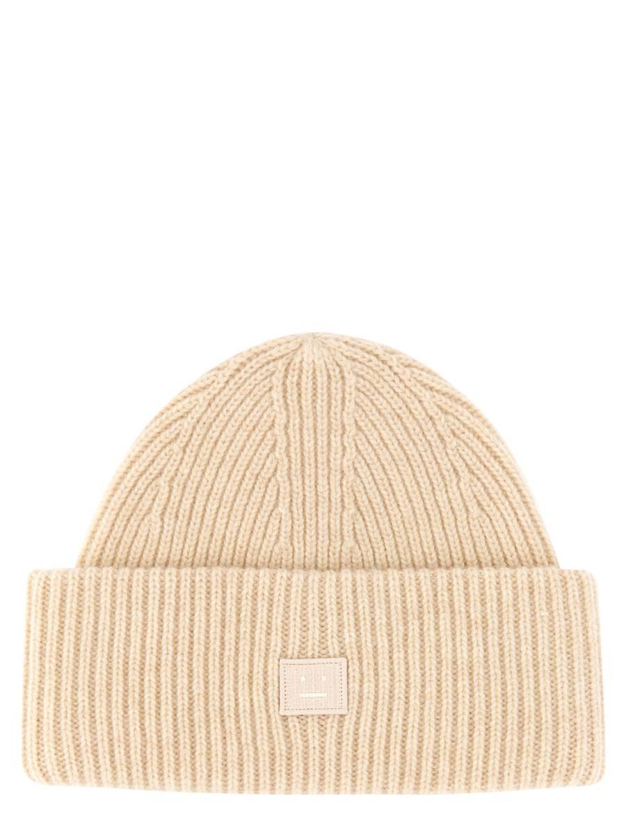 ACNE STUDIOS CAPPELLO BEANIE CON PATCH FACE