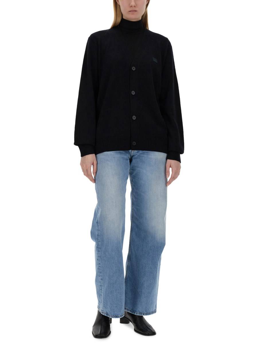 ACNE STUDIOS CARDIGAN FACE IN LANA