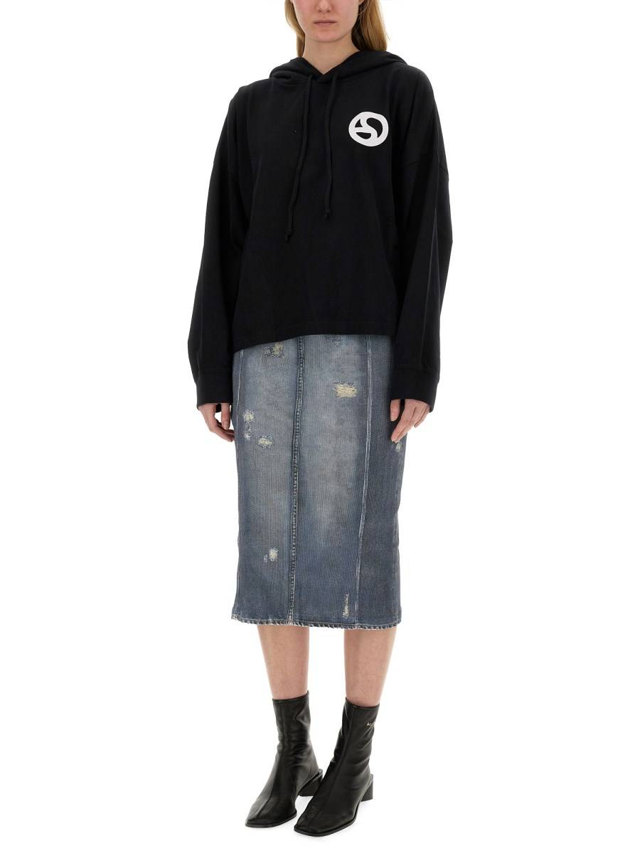 ACNE STUDIOS FELPA CON CAPPUCCIO