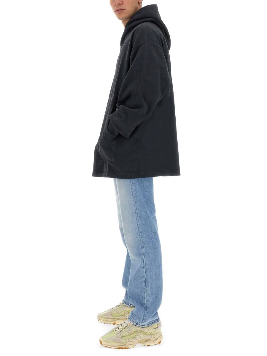 ACNE STUDIOS FELPA CON CAPPUCCIO E LOGO