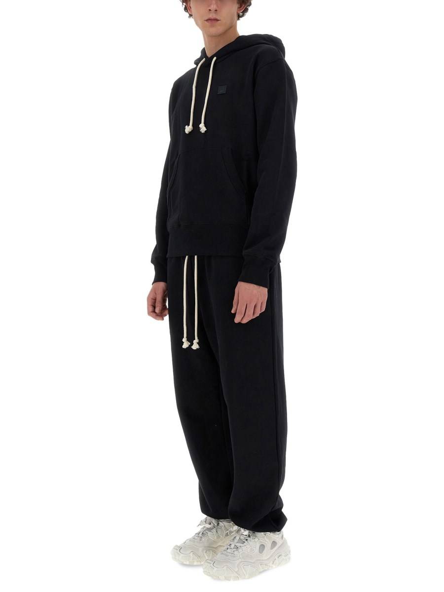 ACNE STUDIOS FELPA IN COTONE CON CAPPUCCIO