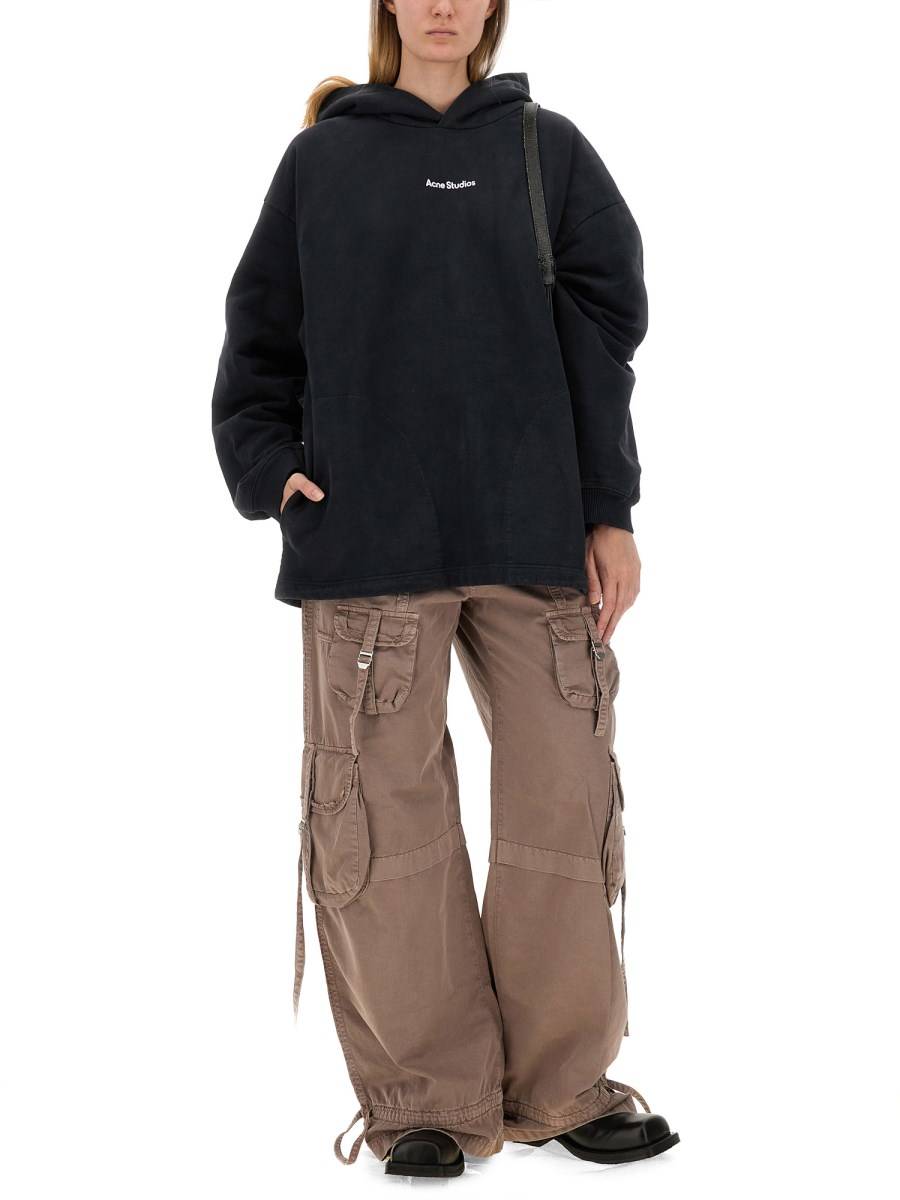 ACNE STUDIOS FELPA IN COTONE CON LOGO